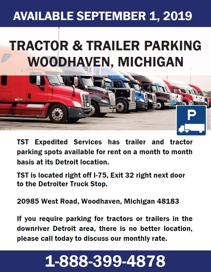Tractor/Trailer Parking Spaces for Rent Woodhaven MI Default